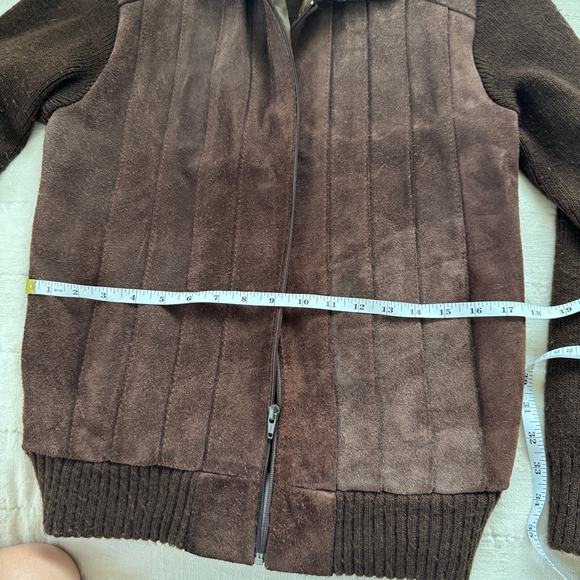 Vintage Leather Suede Jacket • S /M - Picture 9 of 10